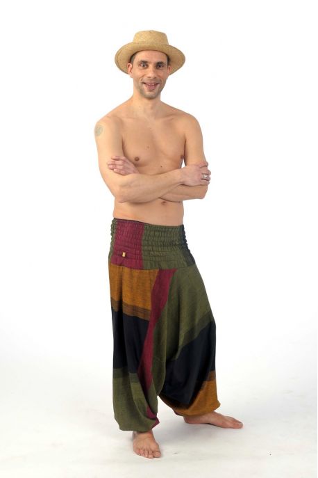 Sarouel homme femme élastique teufer Mahabharat personnalisable