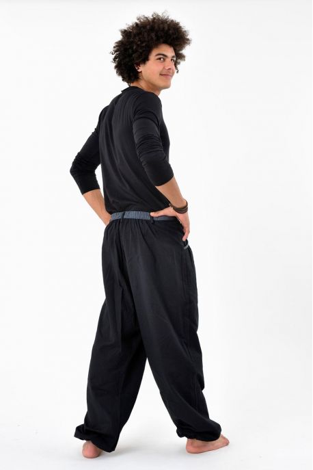 Pantalon homme Pradip Noir et gris personnalisable