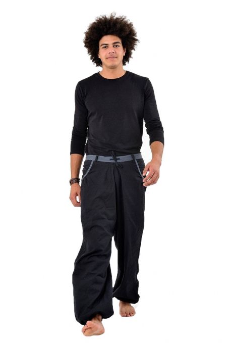 Pantalon homme Pradip Noir et gris