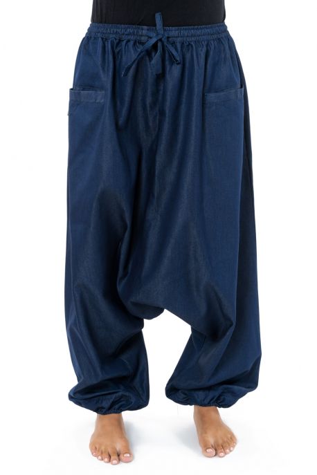 Pantalon sarouel jean denim street baba cool mixte Liam