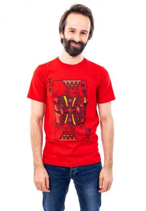 T-shirt homme humoristique King card