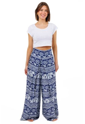 Pantalon Large Femme été - Taille Haute élastique En Lin Coton, Style Yoga Et Décontracté