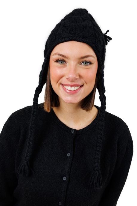 Bonnet Mixte Laine Polaire Noir Sorrel