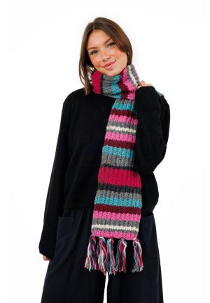 Écharpe Laine Chaude Multicolore Soraya
