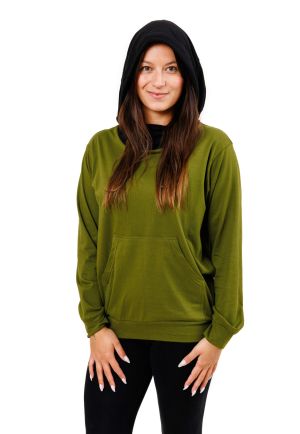 Cardigan Polaire à Capuche LoudElephant - Doublé Brossé, Fait Au Népal, Unisexe
