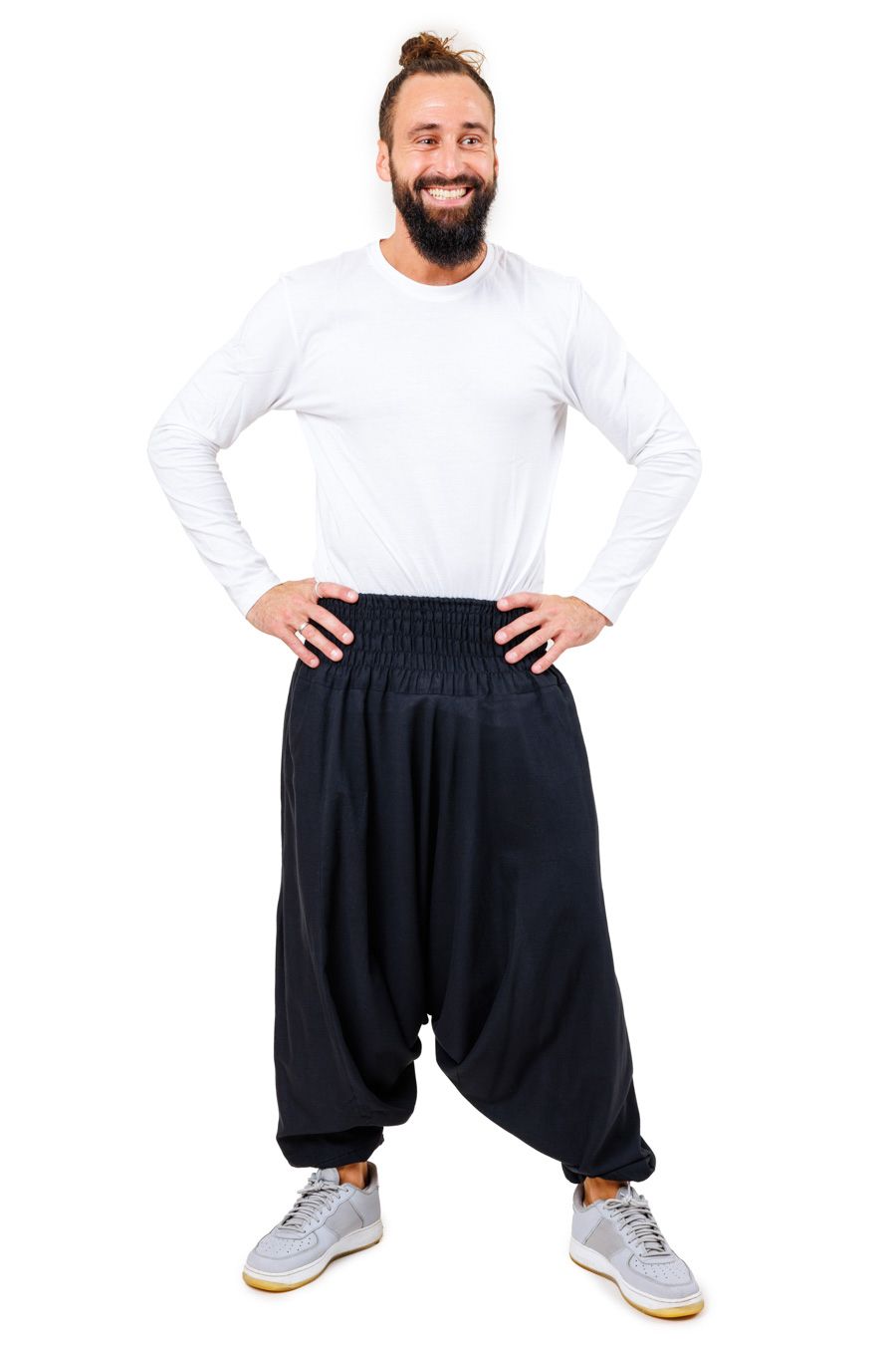 Pantalon Sarouel Foweknow Pantalon En Lin Pour Homme - Pantalon D'été Baggy - Pantalon De Jogging Japonais En Lin Sarouel Homme