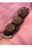 BR7082 bracelet os de buffle nepal marron