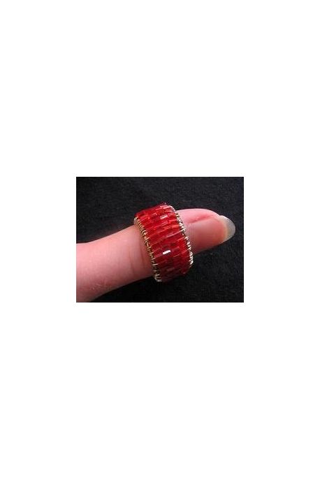 BA19 Bague perle de verre