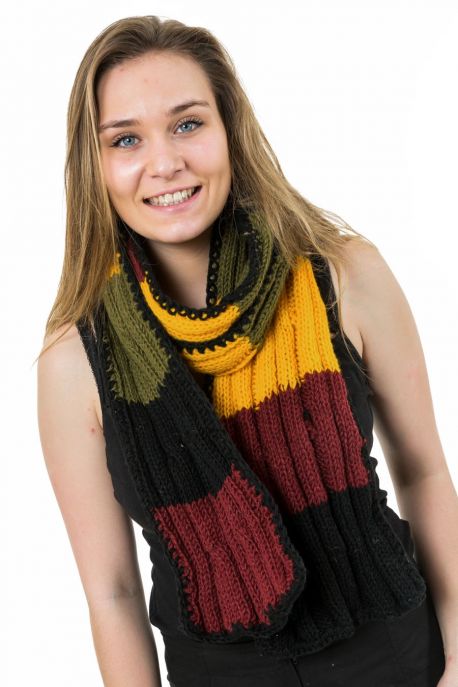 Echarpe pure laine douce multicolore